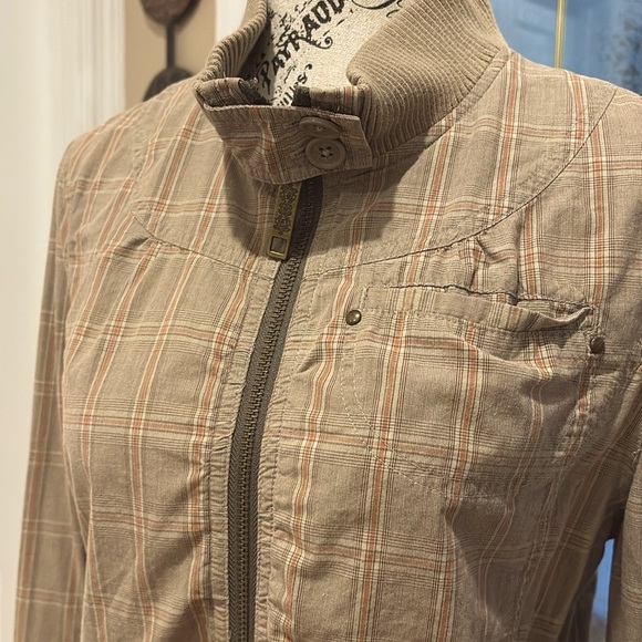 πππ Buckle lightweight zipper jacket Sz M - Picture 4 of 12